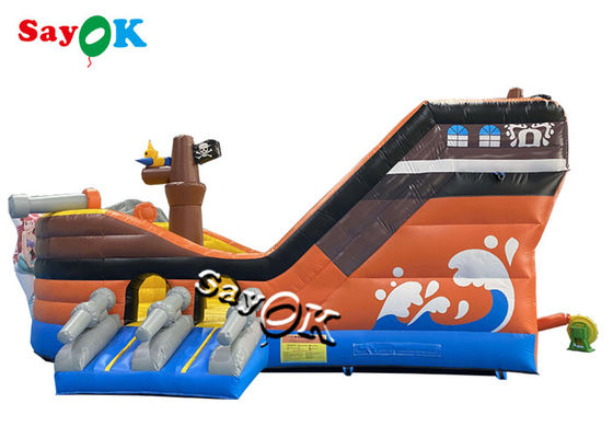 Castillo inflable temático de la despedida del barco pirata comercial del PVC para los niños/los adultos