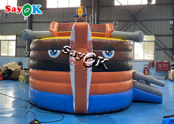 Castillo inflable temático de la despedida del barco pirata comercial del PVC para los niños/los adultos