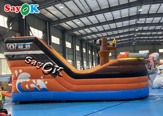 Castillo inflable temático de la despedida del barco pirata comercial del PVC para los niños/los adultos
