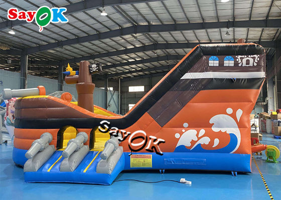 Castillo inflable temático de la despedida del barco pirata comercial del PVC para los niños/los adultos