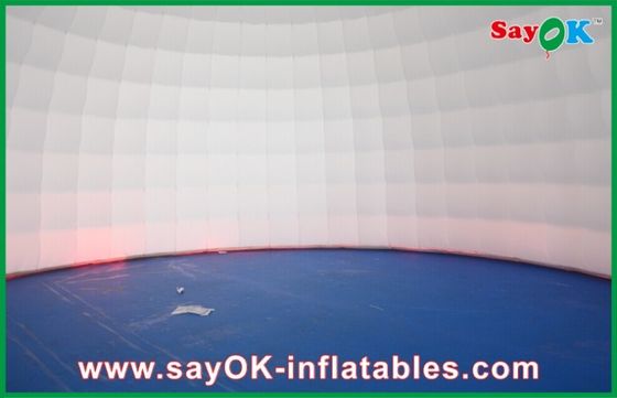 Carpa de patio inflable OD 5m Carpa de aire inflable Blanco, carpa de cúpula inflable para exhibición