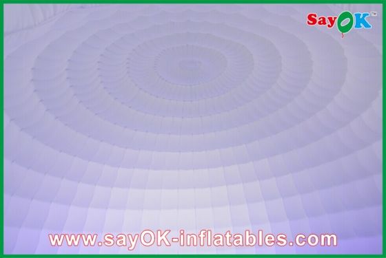 Carpa de patio inflable OD 5m Carpa de aire inflable Blanco, carpa de cúpula inflable para exhibición