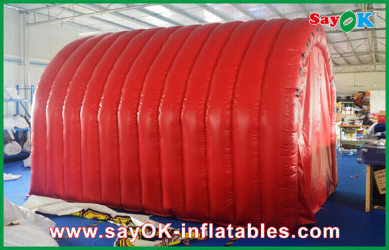 Tenda inflable con cúpula Rojo Inalámbrico Inflable Tenda de aire Túnel inflable con logotipo personalizado Marca Tenda inflable Campin