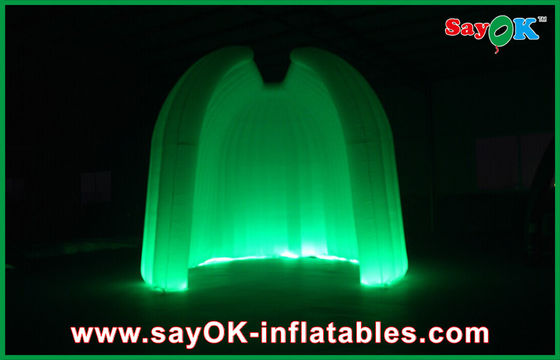 Tienda inflable personalizada Fiesta de bodas Ronda Tienda de aire inflable 210D Tejido de Oxford con iluminación LED