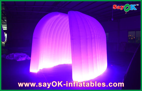Tienda inflable personalizada Fiesta de bodas Ronda Tienda de aire inflable 210D Tejido de Oxford con iluminación LED