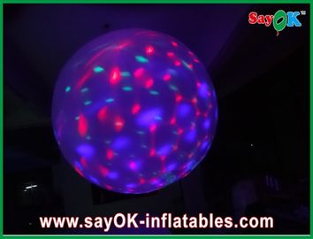 Bola inflable de la decoración inflable de la iluminación del multicolor con las luces llevadas, púrpuras