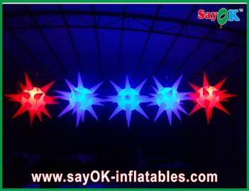La decoración versátil de la etapa llevó la iluminación de la estrella inflable para el acontecimiento, rojo/azul