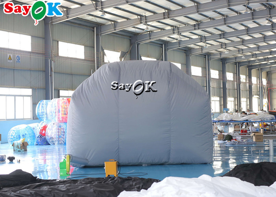 La cabina de espray inflable del coche de Gray Air Tight Inflatable Tent de la tienda del trabajo impermeabiliza ULTRAVIOLETA anti