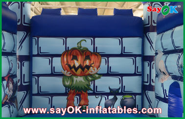 Durable PVC Inflable Casa de castillo de rebote divertida de Halloween Calabaza para niños Alquiler de casas de rebote