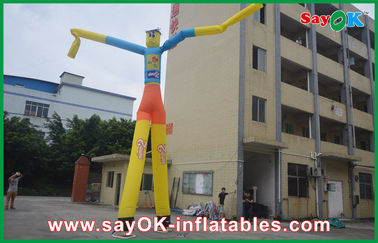 Bailarín inflable resistente Man With Custom Logo For Promotion del aire del hombre los 7m del baile del aire alto