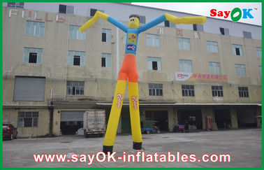Bailarín inflable resistente Man With Custom Logo For Promotion del aire del hombre los 7m del baile del aire alto