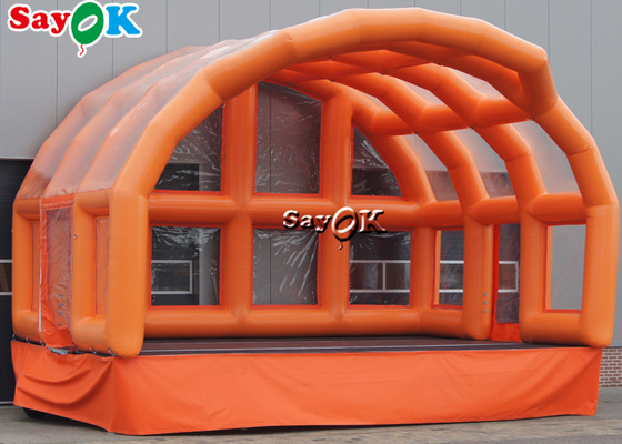 Tienda inflable al aire libre Tienda de eventos inflable personalizada para actividades de escenario de espectáculos en carretera