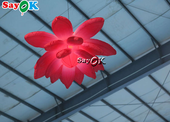 flores colgantes de iluminación inflables de la boda de la decoración del 1.5m