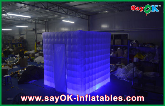 Sitio inflable llevado inflable del cuadrado portátil de la cabina de la foto/amarillo al aire libre de Inflatables