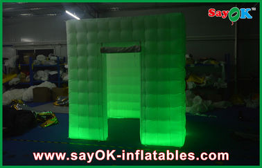 Aire de iluminación inflable del recinto LED de la cabina de la foto inflable, acontecimiento grande de Inflatables rojo/verde