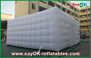 Tienda inflable del aire del paño de nylon blanco gigante portátil inflable grande de la tienda, canal de 3M