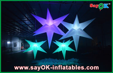 Estrella llevada inflable de la iluminación del acontecimiento inflable colorido de la decoración