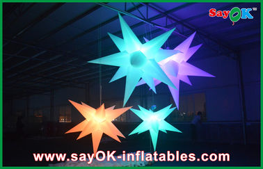 Estrella inflable hermosa llevada de la decoración inflable de la iluminación del partido