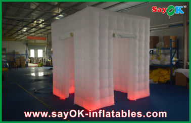 La cabina de la foto de la boda emplea la cabina inflable blanca de encargo Shell Enclosure Inflatable Cube Tent de la foto portátil