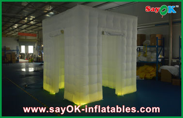 La cabina de la foto de la boda emplea la cabina inflable blanca de encargo Shell Enclosure Inflatable Cube Tent de la foto portátil