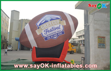 Modelo inflable inflable promocional de la bola de rugbi del trofeo de la taza de la palabra de las bolas de rugbi