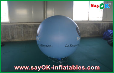 globo inflable el 1.5m azul de la publicidad del PVC Outerdoor de 0.18m m con la impresión del logotipo para el acontecimiento
