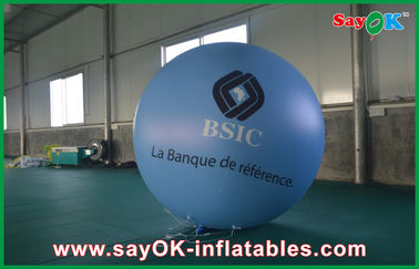 globo inflable el 1.5m azul de la publicidad del PVC Outerdoor de 0.18m m con la impresión del logotipo para el acontecimiento