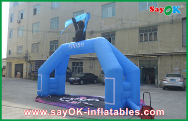 Arco inflable Logo Printed de la entrada de los arcos del PVC del acontecimiento de la prenda impermeable del arco inflable inflable de la meta