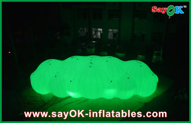 nube inflable gigante larga del helio del globo LED del 12m con con el PVC de 0.2m m para el acontecimiento