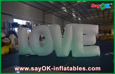 Decoración inflable de nylon popular de la iluminación 190T para el día de tarjetas del día de San Valentín