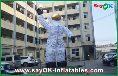 astronauta blanco de Inflatables del día de fiesta al aire libre del paño de los 4m Oxford para hacer publicidad