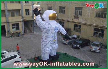 astronauta blanco de Inflatables del día de fiesta al aire libre del paño de los 4m Oxford para hacer publicidad