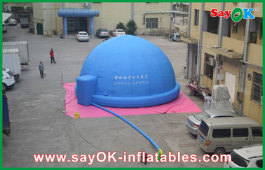 Planetario inflable azul de Digitaces para la película de enseñanza/de observación