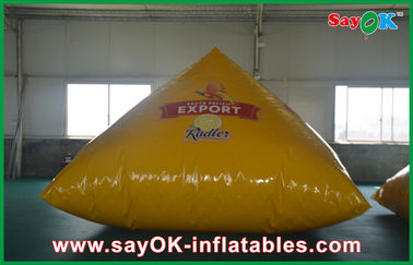 superior inflable de la pirámide del amarillo inflable de encargo de los productos de la decoración de 3M