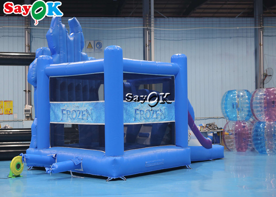 Princesa Printing Theme Inflatable del hielo despide la diapositiva del trampolín combinada