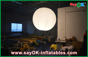 Soporte inflable llevado poste de los globos de la publicidad del diámetro los 2m del bulbo