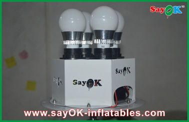 Balones de aire inflables blancos de la decoración de la iluminación del soporte para hacer publicidad del negocio