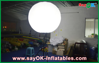 Balones de aire inflables blancos de la decoración de la iluminación del soporte para hacer publicidad del negocio