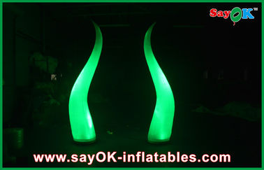 Decoración inflable de nylon de la iluminación del cono 190T, etapa de iluminación inflable del partido interior