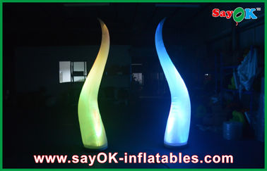 Decoración inflable de nylon de la iluminación del cono 190T, etapa de iluminación inflable del partido interior