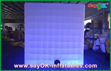Contexto LED de la cabina de la foto que enciende el cuadrado enorme de la cabina inflable segura de la foto para la promoción