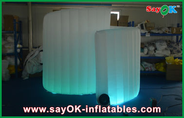 Decoraciones inflables del partido que se casan la cabina inflable de la foto, tienda inflable espiral al aire libre del cubo