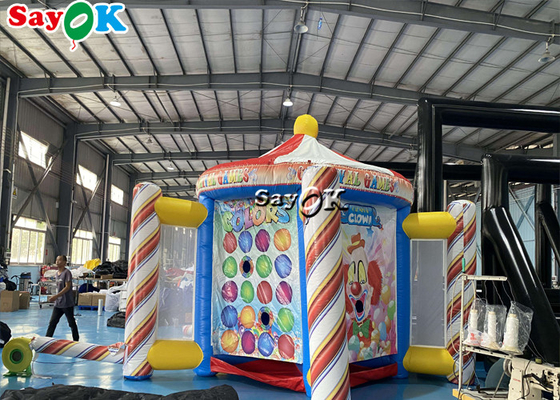 Cabina interactiva del juego del carnaval de Theme Party Inflatable de la cerca de la barra de los juegos de los deportes de Tarpalin de los juegos inflables del césped