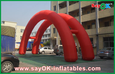 Diseño los 5x3M rojos Inflatable Arch, arco publicitario inflable del puente del arco del paño de Oxford
