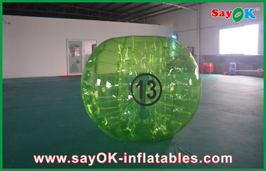 Fútbol claro inflable TPU Eco de la bola de la burbuja de los adultos el 1.5m de los juegos del patio trasero - amistoso para el alquiler