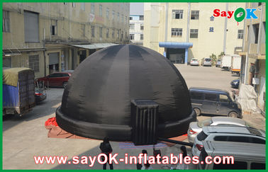 tienda inflable negra de la bóveda del planetario de los 8M para la educación al aire libre