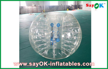 bola de parachoques inflable humana de la burbuja de los juegos inflables transparentes de los deportes del 1.2m para los niños