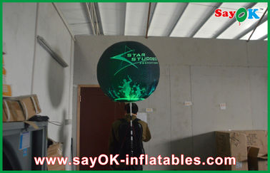 La decoración inflable de la iluminación de la bola durable del trípode, impresión llevó el globo inflable de la publicidad
