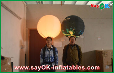La decoración inflable de la iluminación de la bola durable del trípode, impresión llevó el globo inflable de la publicidad