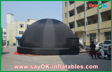 lugar frecuentada portátil del negro del proyector del planetario inflable gigante de la escuela 10m